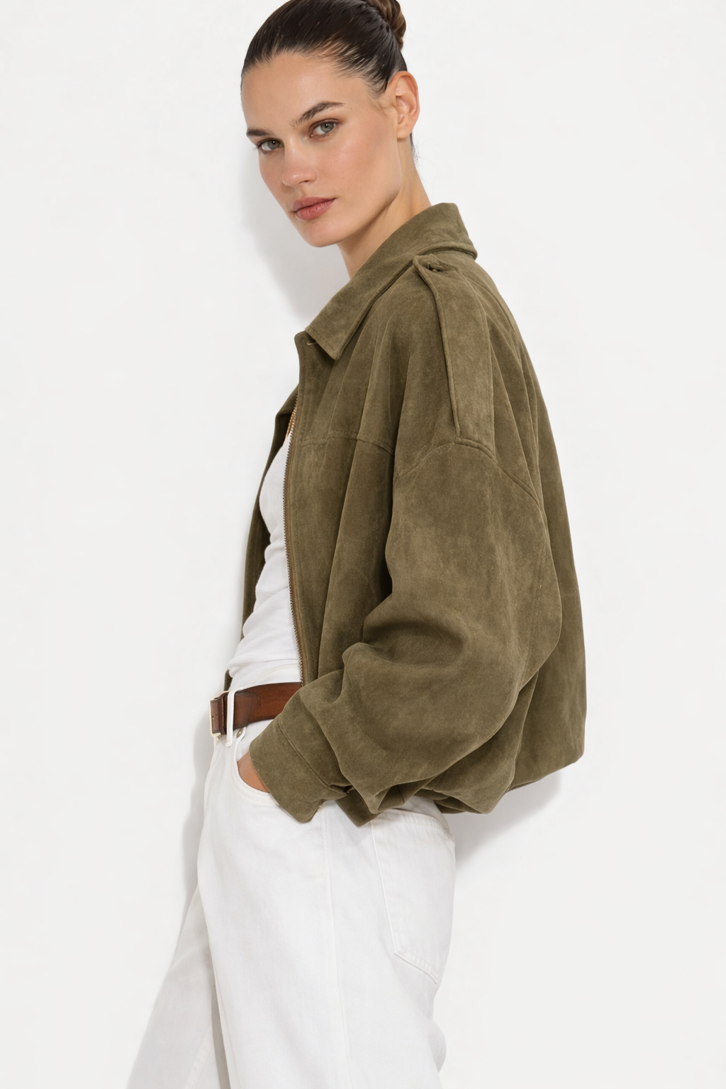 Chaqueta Barcarès Verde Militar